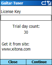 Enter license key button